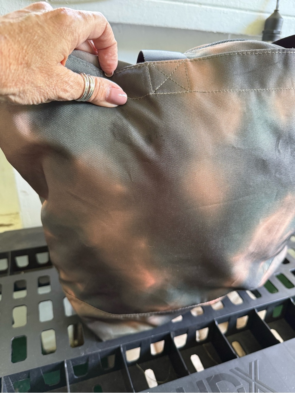 PINK Victoria's Secret Green Tie-Dye Travel Tote - Picture 10 of 10